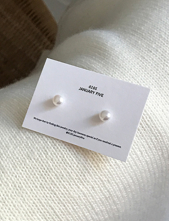 (92.5 silver) fresh water pearl earring