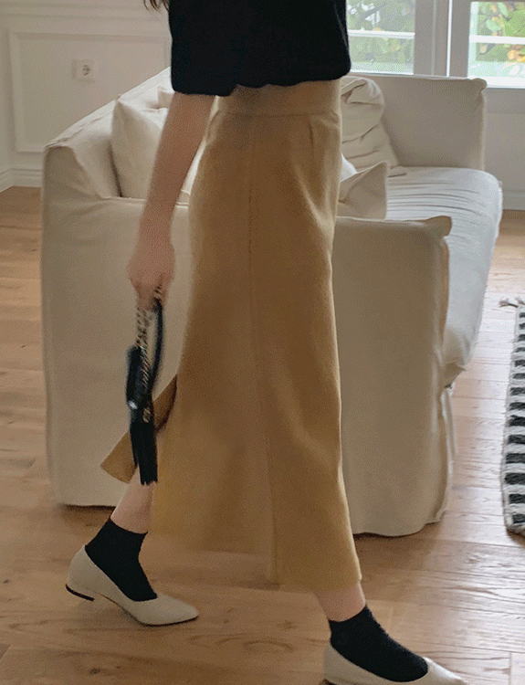 메종 long skirt (울 30%)