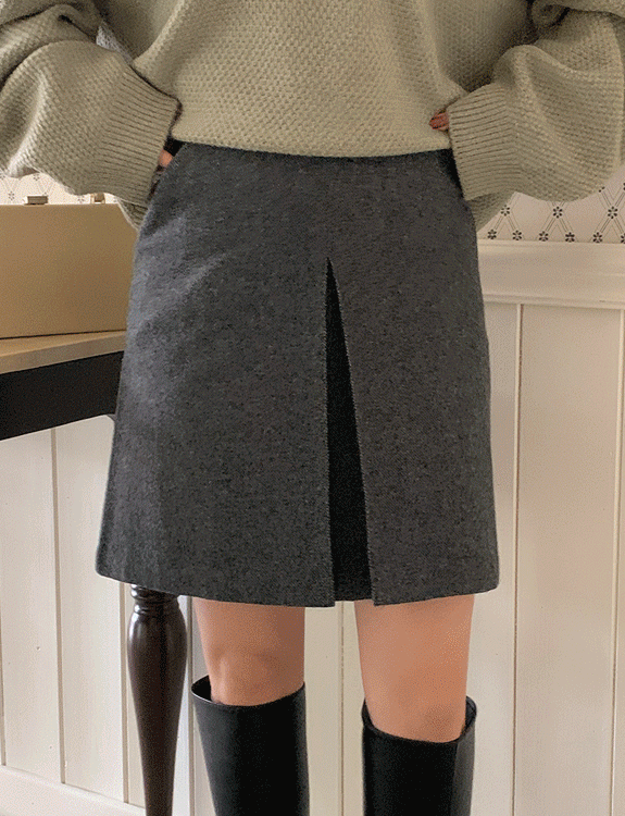 엘렌 트임 skirt (울 70%)