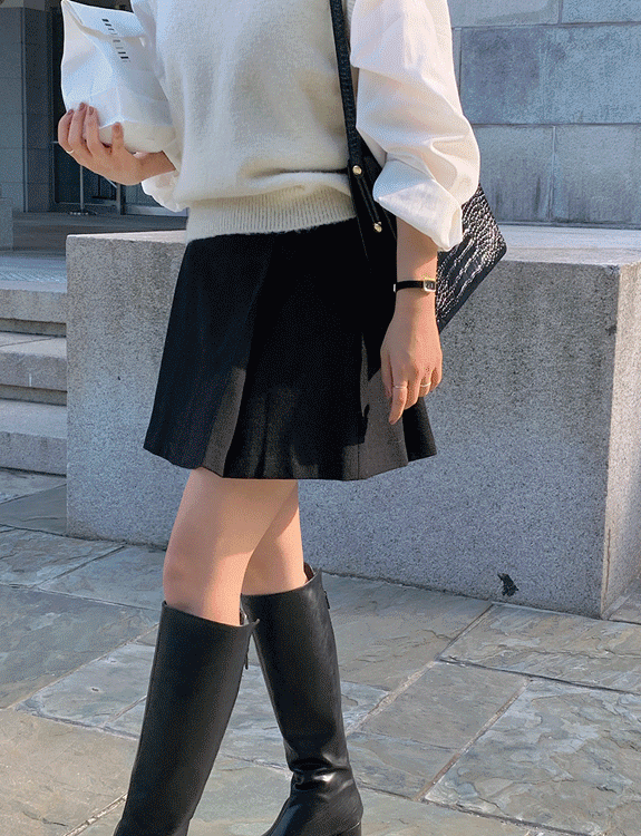 로렌 wool mini skirt (울 70%)